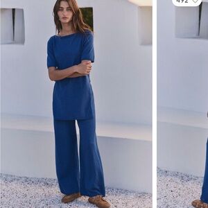 Free people relax to the max pant set